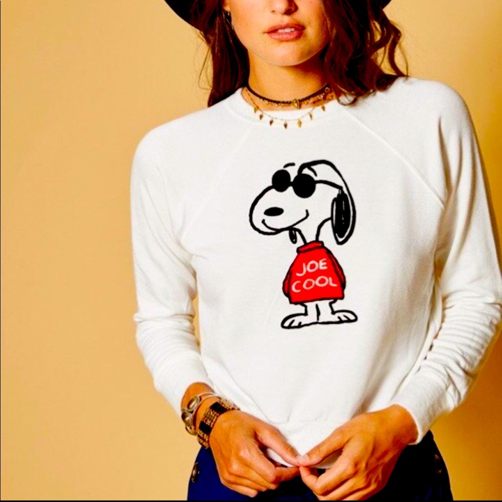 Daydreamer Vintage Peanuts Joe Cool Snoopy Sweater